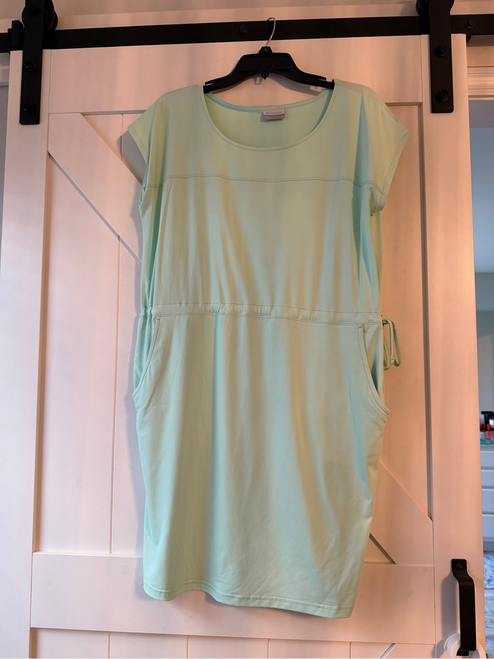 Columbia Tie Waist Outdoor Dress L Mint